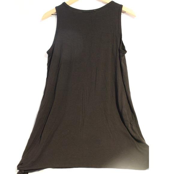 Green Envelope Los Angeles Black Sleeveless Tank Top Tunic - Size M - Picture 1 of 4